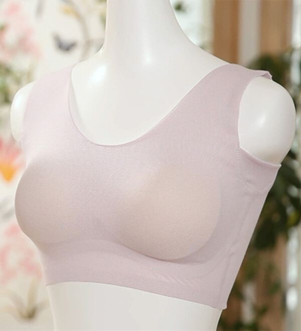 LAVIENNE（ラヴィエンヌ）の「綿混メッシュのＳｕ－ｐｉｔａブラ（ブラジャー）」｜ピンク