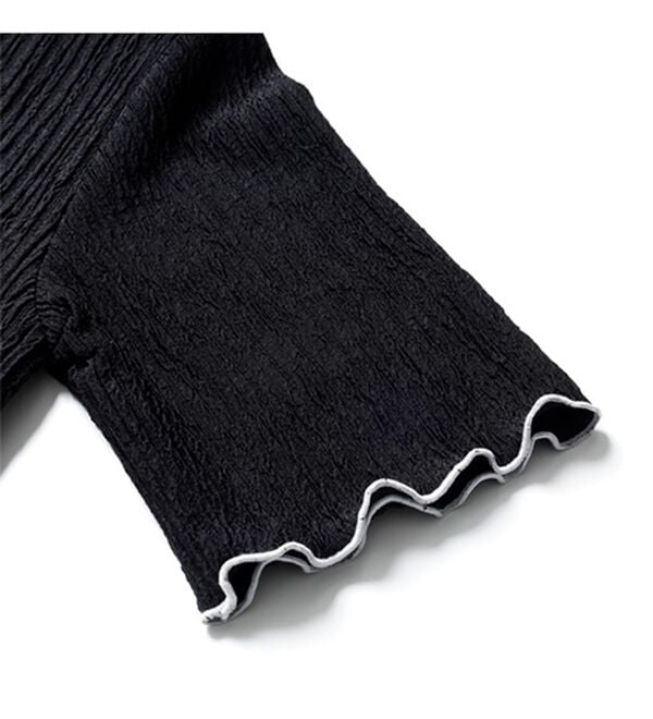 GeeRA（ジーラ）の「前後２ＷＡＹ配色メロー５分袖カットソー（カットソー）」｜詳細画像