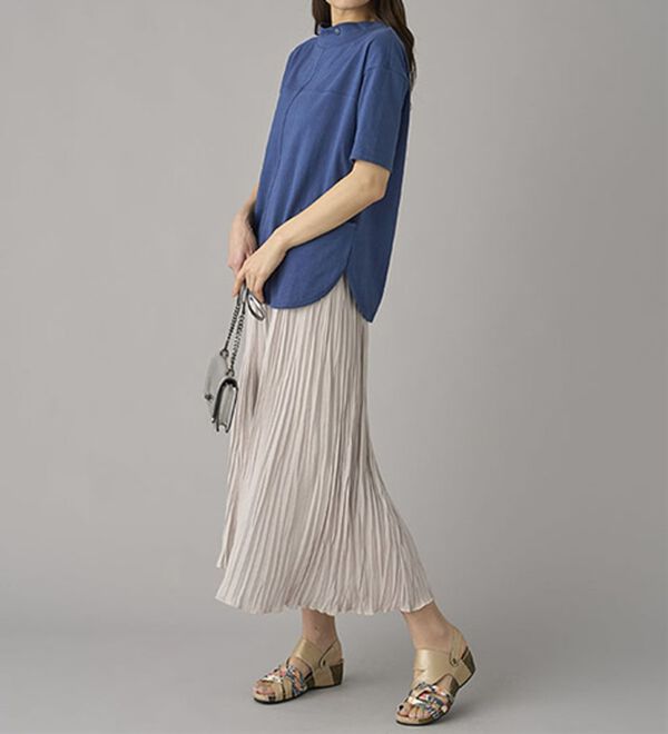 BELLUNA（ベルーナ）の「抗菌防臭綿１００％切替デザインプルオーバー（カットソー）」｜詳細画像