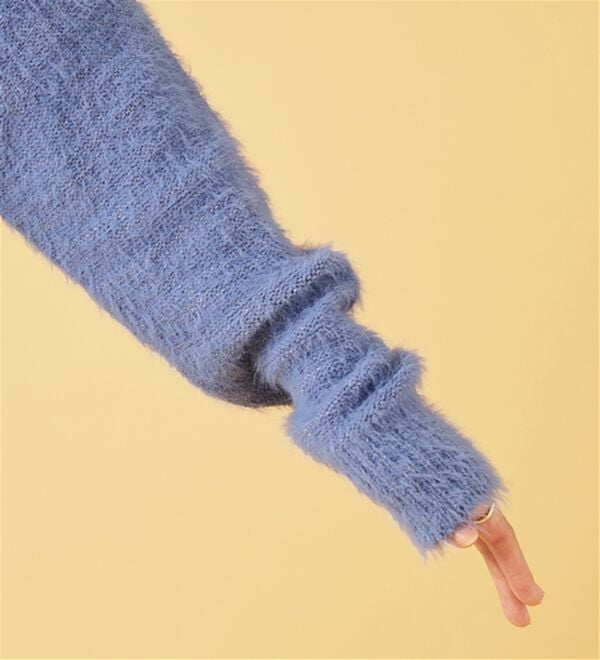 BELLUNA（ベルーナ）の「上品見え！ふんわりシャギーカーディガン（ニットカーディガン）」｜詳細画像