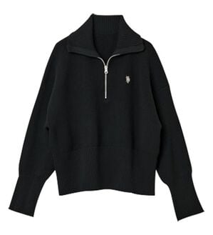 RANAN（ラナン）の「＜Ｕ．Ｓ．ＰＯＬＯ．ＡＳＳＮ＞ハーフジッププルオーバー（ニット・セーター）」｜ブラック