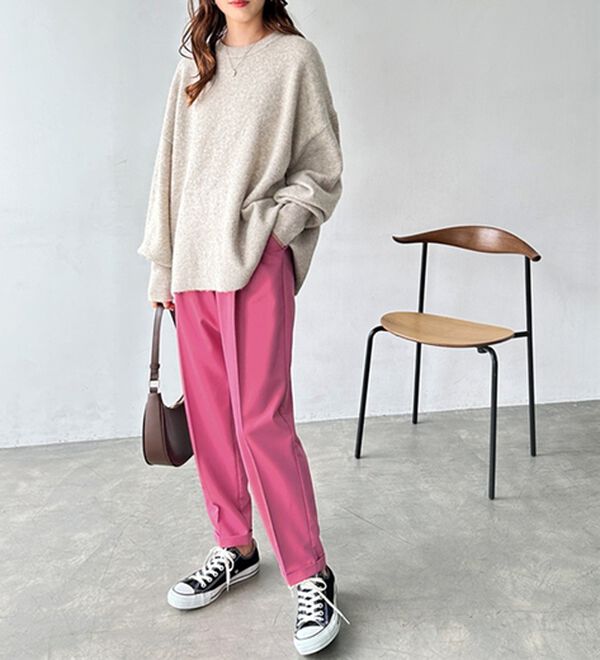 GeeRA（ジーラ）の「美脚とろみタックパンツ（フルレングスパンツ）」｜詳細画像