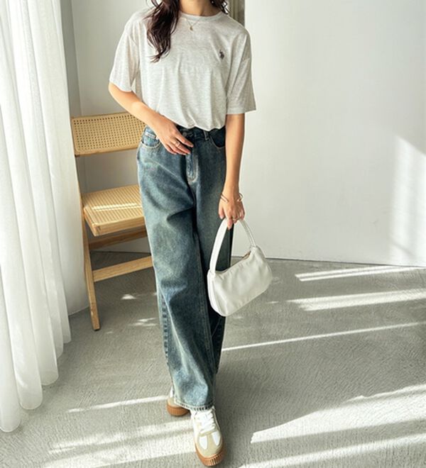 GeeRA（ジーラ）の「【Ｕ．Ｓ．　ＰＯＬＯ　ＡＳＳＮ．】スラブシアーTシャツ（Tシャツ）」｜詳細画像