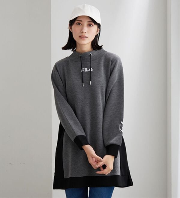 BELLUNA（ベルーナ）の「＜ＦＩＬＡ＞配色切替チュニックワンピース（チュニックワンピース）」｜詳細画像