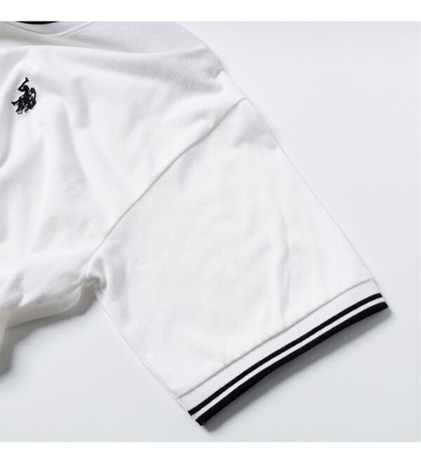 GeeRA（ジーラ）の「【ＵＳ．ＰＯＬＯ．ＡＳＳＮ】ライン配色Ｔシャツ（Tシャツ）」｜詳細画像