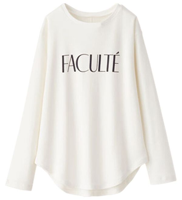 BELLUNA（ベルーナ）の「綿混ロゴＴシャツ（Tシャツ）」｜詳細画像