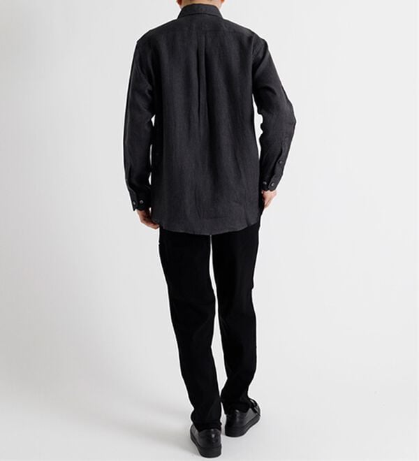 「＜コムルヴァン・オム＞大人のフレンチリネン１００％シャツ（メンズシャツ）」｜詳細画像