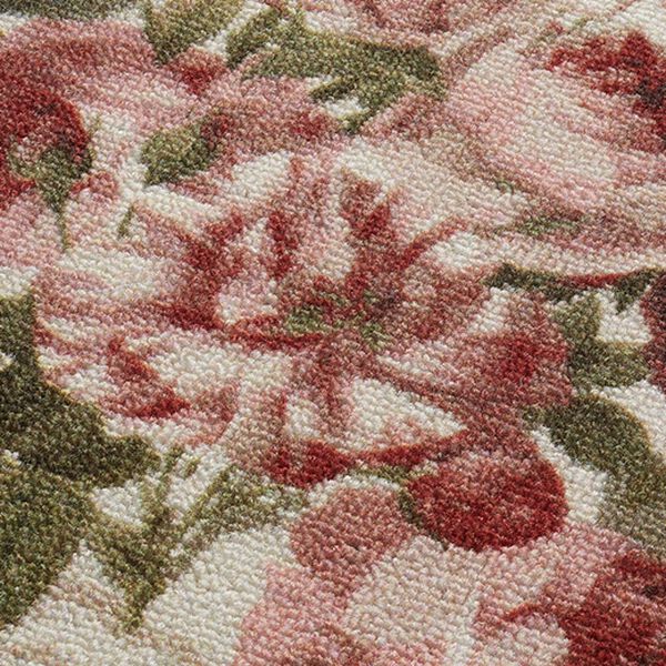 「バラ柄ロングキッチンマット（キッチンマット）」｜詳細画像