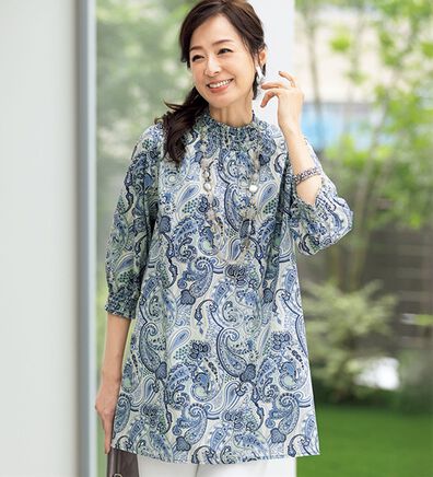 ルフラン（ルフラン）の「選べる！上品に着映える綿１００％チュニック（チュニック）」