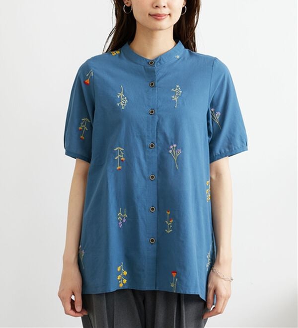 BELLUNA（ベルーナ）の「【Ｌａｇｒｉｌｕａ】花柄刺しゅうデザインチュニック（チュニック）」｜詳細画像