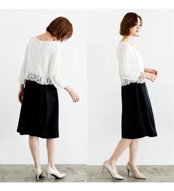 GeeRA（ジーラ）の「【2ツイードジャケット＆ワンピ】入卒式/セレモニー着回し3点セットワンピーススーツ（その他スーツ）」｜詳細画像