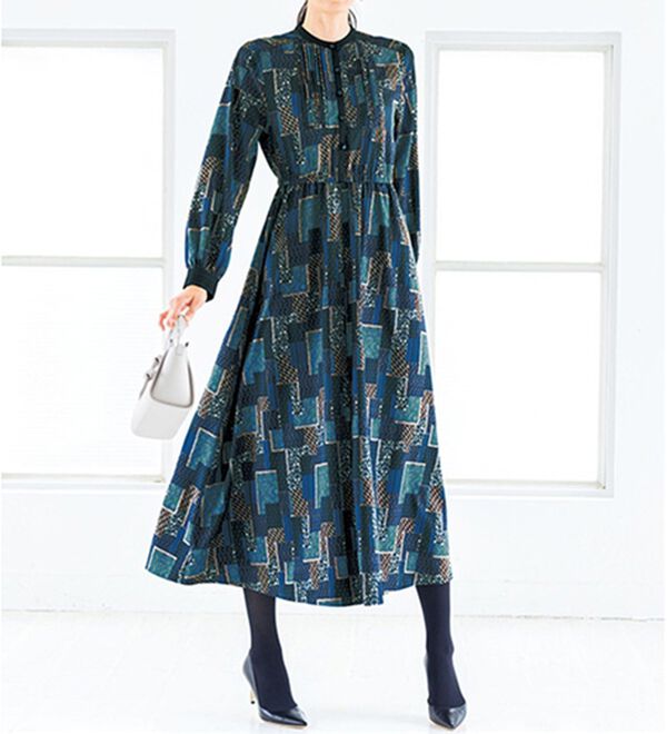 MULHOUSE＞パッチワーク柄デザインワンピース - ベルーナ【公式】 