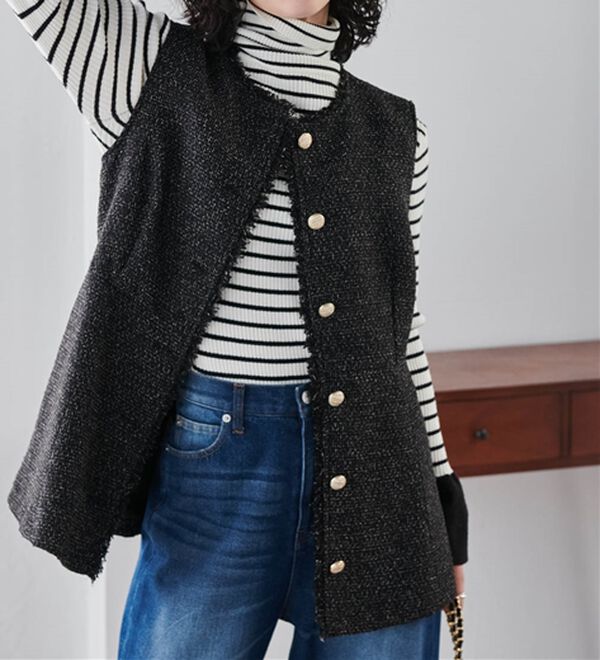 RANAN（ラナン）の「ペプラムツイードジレ（ジレ）」｜詳細画像