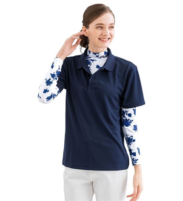 LAVIENNE（ラヴィエンヌ）の「【３色組】＜ＦＩＬＡ＞ＵＶカットハイネックプルオーバー（カットソー）」｜詳細画像