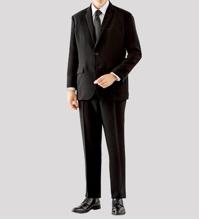 「【２点セット】国産洗えるフォーマルスーツ（ビジネススーツ）」