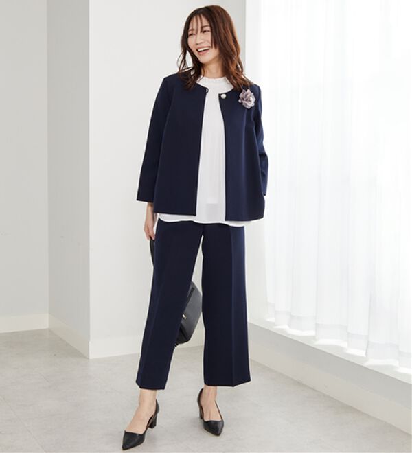 BELLUNA（ベルーナ）の「＜セレモニースタイル＞パール付袖フレアージャケット（その他ジャケット）」｜詳細画像