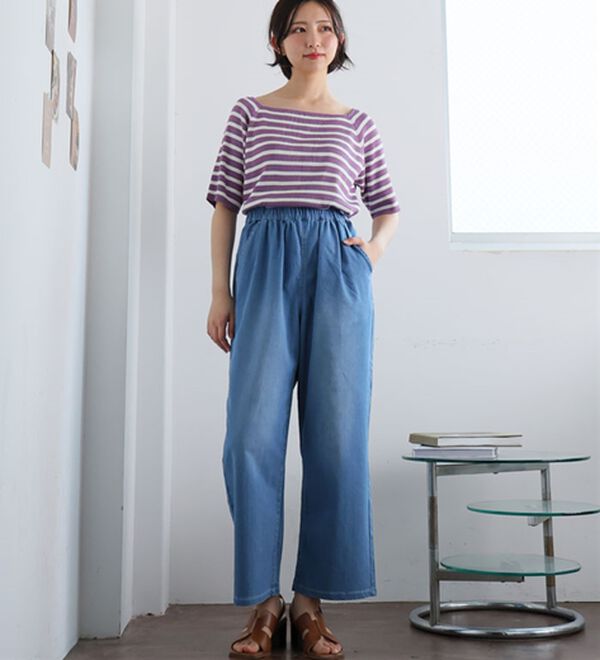 A HAPPY MARILYN（アハッピーマリリン）の「【Ｌ～８Ｌ】伸びるが正義「推し」デニムパンツ（フルレングスパンツ）」｜詳細画像