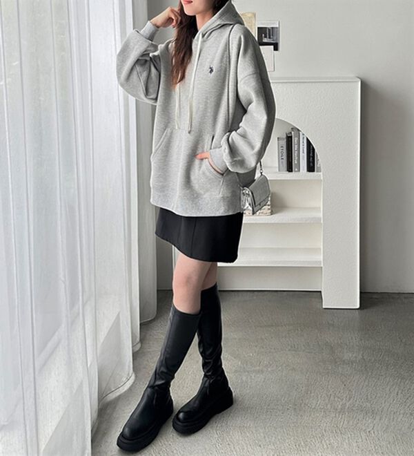 GeeRA（ジーラ）の「【U.S. POLO ASSN.】フード刺繍裏起毛パーカー（パーカー）」｜詳細画像