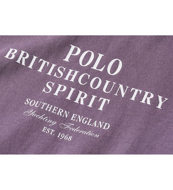 ルフラン（ルフラン）の「【ＰＯＬＯ　ＢＣＳ】刺しゅうプリント綿１００％Ｔシャツ（カットソー）」｜詳細画像