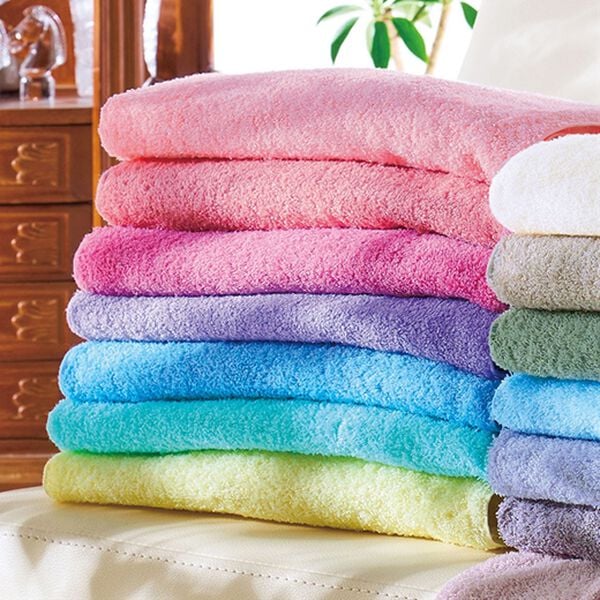 「気分が上がる日本製ホテルタオル（タオル）」｜パステル