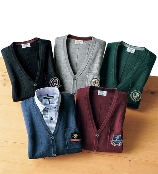 「選べる刺しゅうポケット付ベスト（メンズニット・セーター）」｜詳細画像