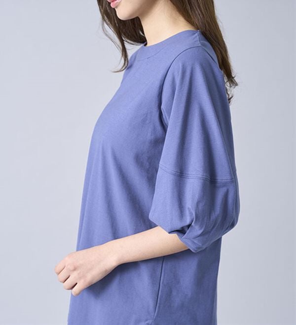 BELLUNA（ベルーナ）の「強撚綿１００％袖デザインプルオーバー（カットソー）」｜詳細画像