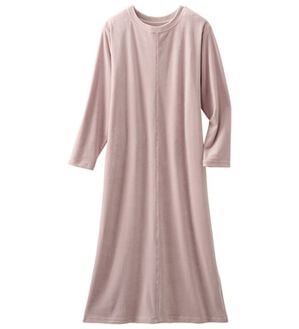 LAVIENNE（ラヴィエンヌ）の「ストレッチフリースルームワンピ（カットソーワンピース）」｜ピンク(無地)
