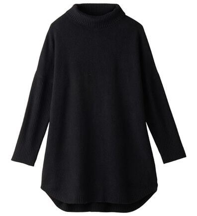 alotta（アロッタ）の「裾ラウンドタートルネックニットチュニック（チュニック）」