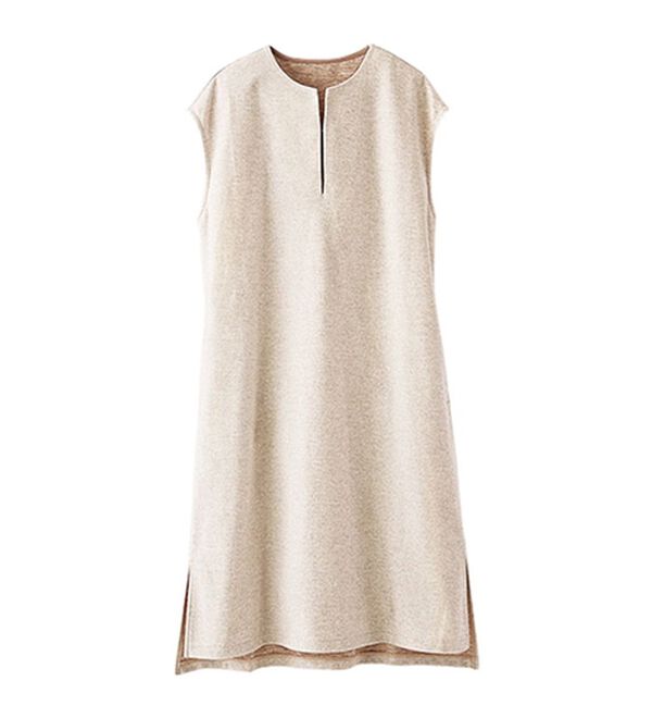 BELLUNA（ベルーナ）の「ウール調素材キーネックワンピース（その他ワンピース）」｜詳細画像