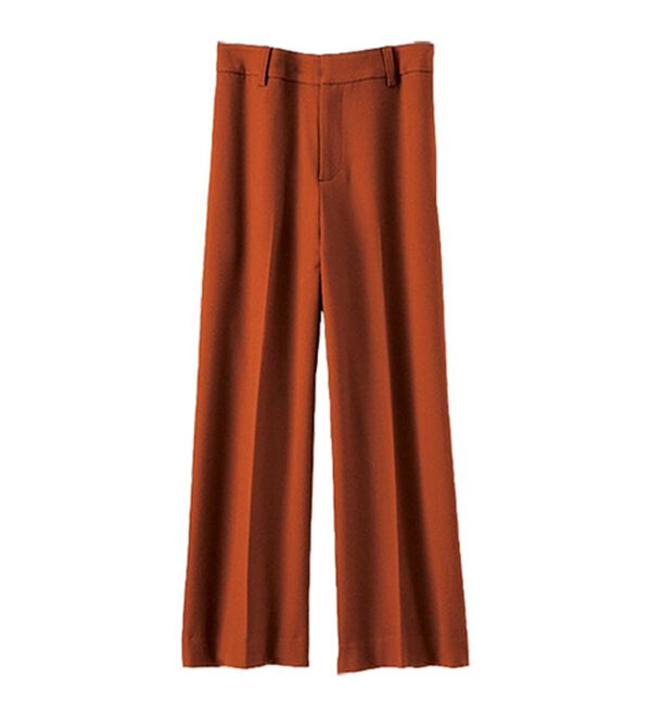 BELLUNA（ベルーナ）の「サマ見え（スーパーウォーム）ウール調センタープレスクロップドパンツ（クロップドパンツ）」｜詳細画像