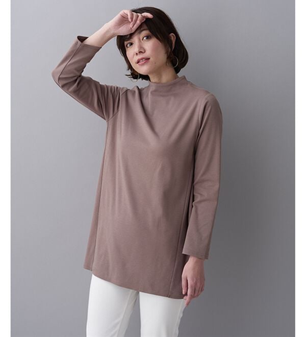 BELLUNA（ベルーナ）の「艶やかコットン１００％チュニック（チュニック）」｜詳細画像