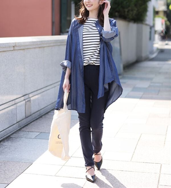 A HAPPY MARILYN（アハッピーマリリン）の「【Ｍ～８Ｌ】【選べる丈】のび～る ストレッチ ツイル 魔法の 美脚レギンスパンツ（スリム・スキニーパンツ）」｜詳細画像