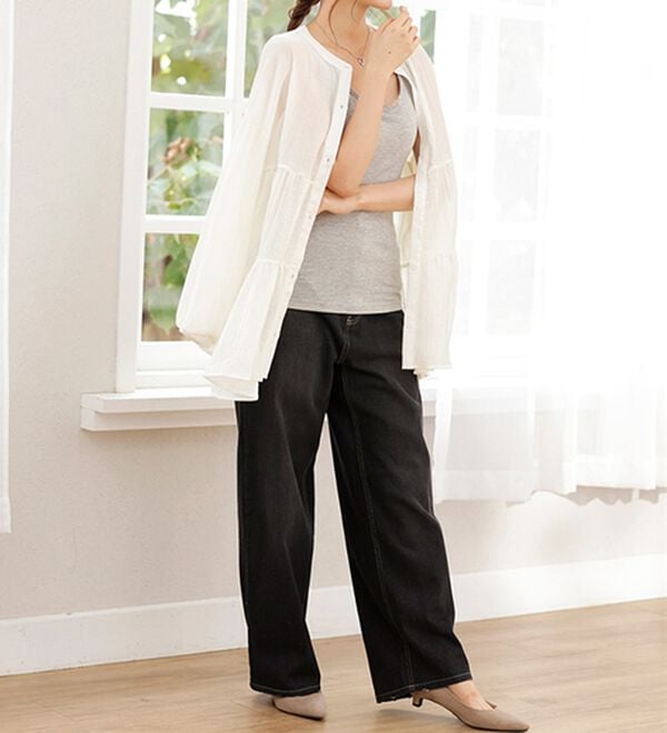 LAVIENNE（ラヴィエンヌ）の「【吸汗速乾】４０代からの綿混快適カップ付タンクトップ（ブラトップ・カップ付きインナー）」｜詳細画像