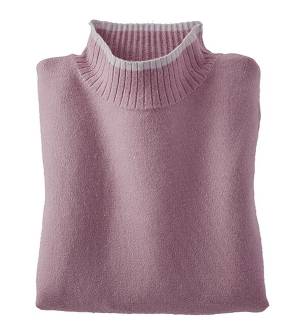 BELLUNA（ベルーナ）の「チクチクしない！ラメ入りウォッシャブルセーター（ニット・セーター）」｜ローズ