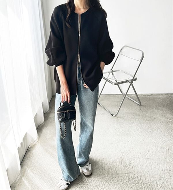 GeeRA（ジーラ）の「前後２ＷＡＹダブルジップスウェット（カットソー）」｜詳細画像