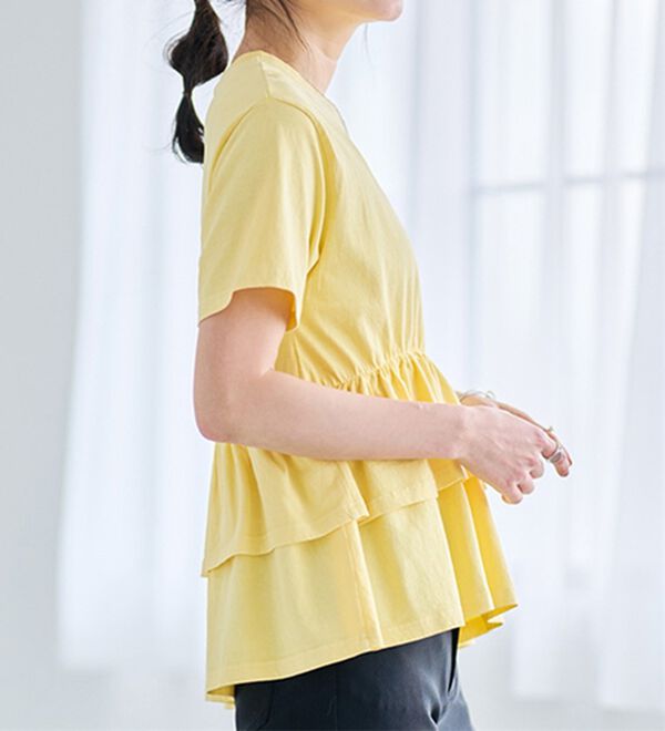 RANAN（ラナン）の「ピグメントフリルトップス（カットソー）」｜詳細画像