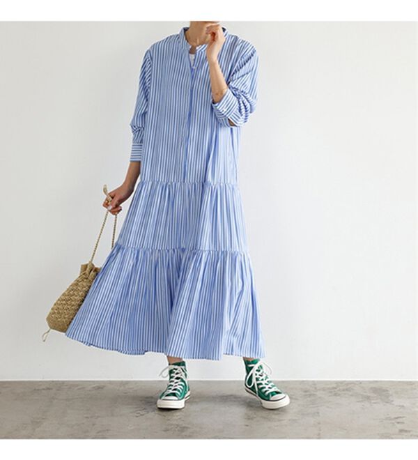 GeeRA（ジーラ）の「２ＷＡＹティアードシャツワンピース（シャツワンピース）」｜詳細画像