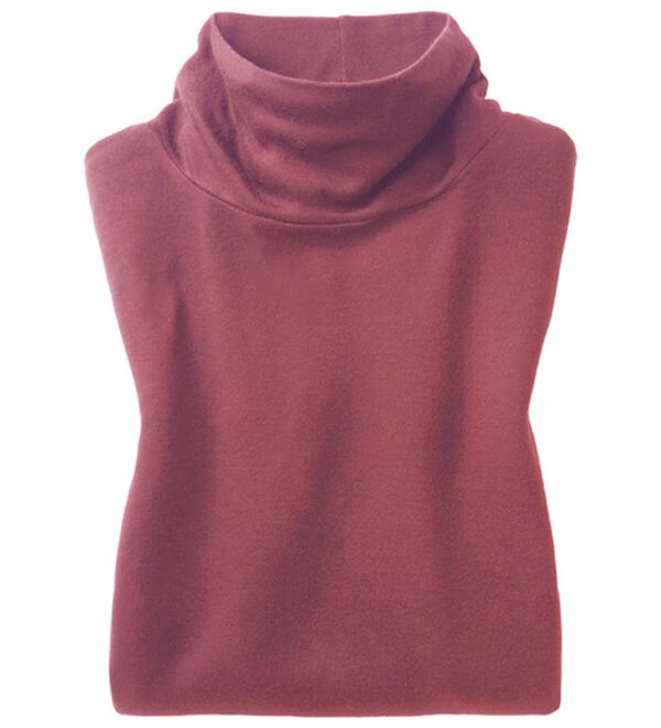 LAVIENNE（ラヴィエンヌ）の「着ぶくれにさよならふわっと暖かインナー（カットソー）」｜ローズ