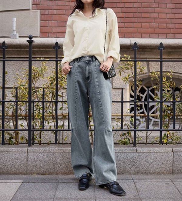 CHAN ME（チャンミ）の「ドビーストライプシャツ（シャツ）」｜詳細画像