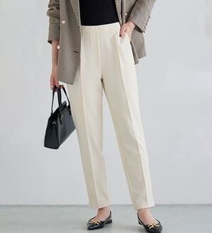 Pierrot（ピエロ）の「【選べる丈】高見えすっきりテーパードパンツ（フルレングスパンツ）」｜詳細画像