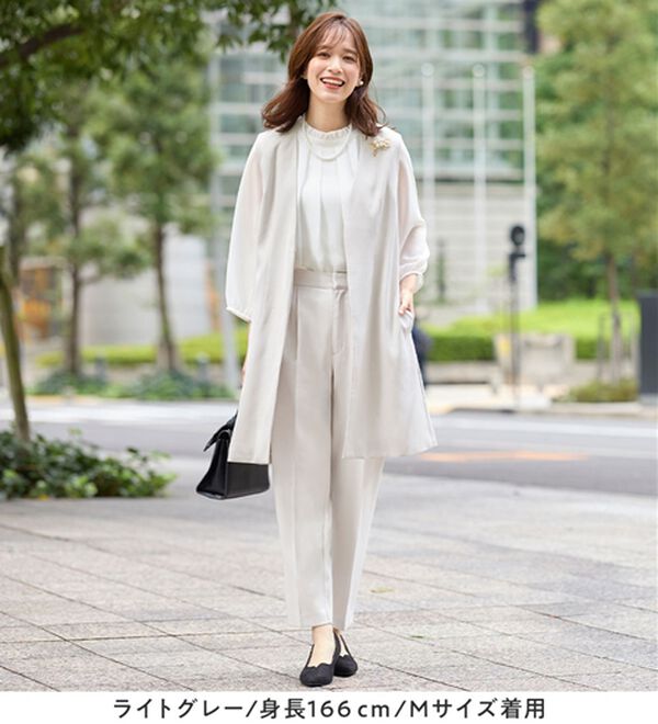 Viola e Viola（ヴィオラ エ ヴィオラ）の「美ラインを叶える！ロングベストセットアップ（パンツスーツ）」｜詳細画像