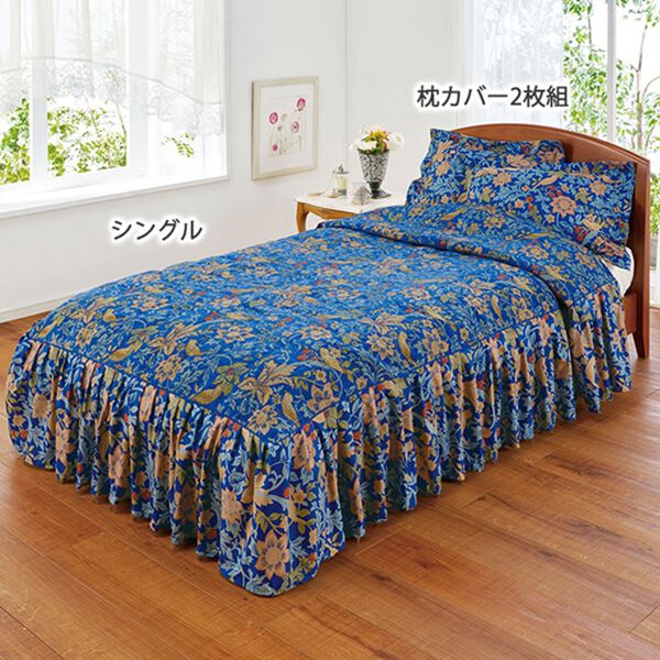 「はっ水機能付シェニールジャカード織ベッドカバー（その他寝具）」｜詳細画像