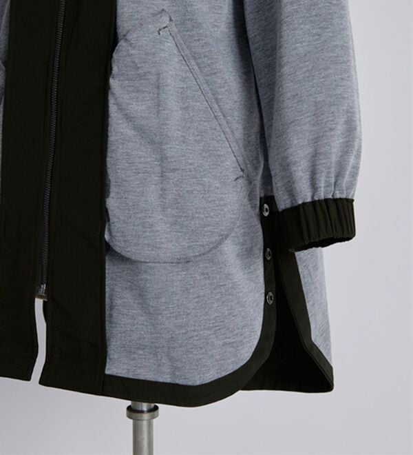 BELLUNA（ベルーナ）の「はっ水加工ボンディング素材ロング丈パーカー（ハーフコート）」｜詳細画像