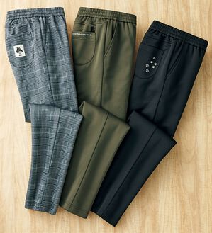 ルフラン（ルフラン）の「【３本組】「猫の毛が落ちやすい」裏起毛パンツ（フルレングスパンツ）」｜詳細画像