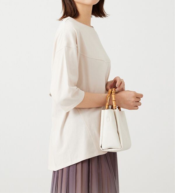 BELLUNA（ベルーナ）の「ヒンヤリ冷感！切替デザインプルオーバー（カットソー）」｜詳細画像