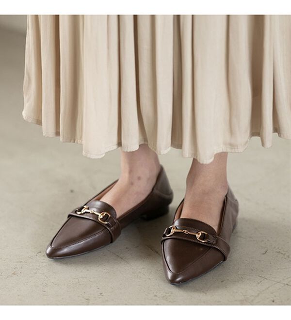 GeeRA（ジーラ）の「選べる！ビットローファー（ポインテットトゥ）（パンプス）」｜詳細画像