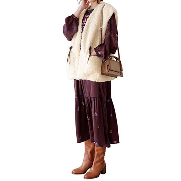 RANAN（ラナン）の「ウールライクボアベスト（ベスト）」｜詳細画像