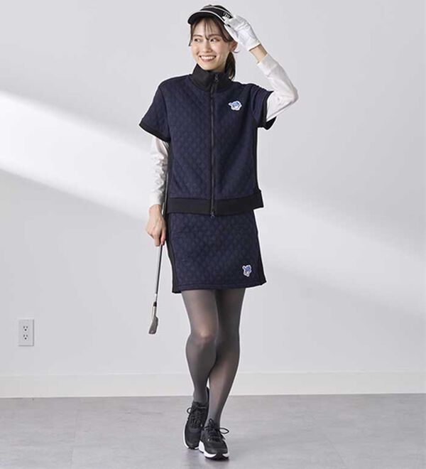 BELLUNA（ベルーナ）の「【タキシードサム】リブ切替キルト風ベスト（ベスト）」｜詳細画像