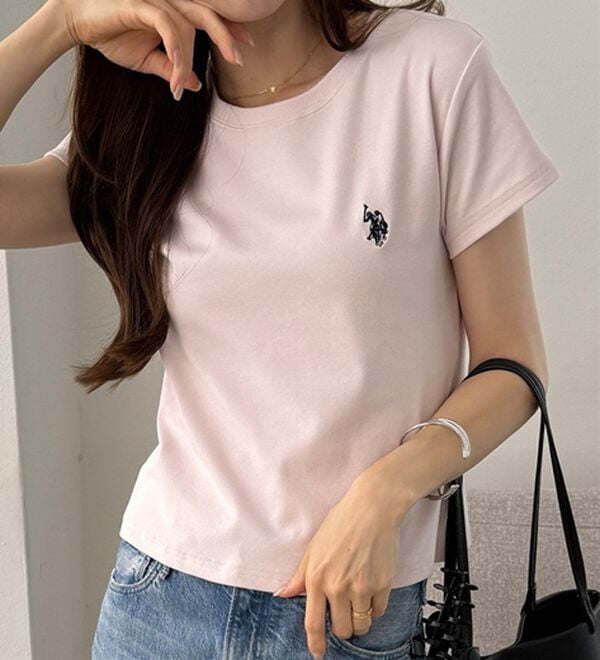 GeeRA（ジーラ）の「【ＵＳ．ＰＯＬＯ．ＡＳＳＮ】汗染み防止ミニＴシャツ（Tシャツ）」｜詳細画像
