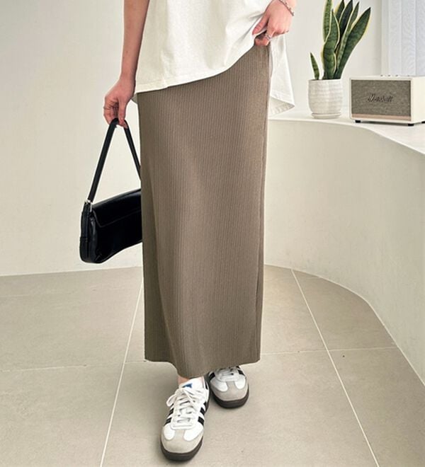 GeeRA（ジーラ）の「セルフカット美脚魅せタイトスカート（ロングスカート）」｜詳細画像